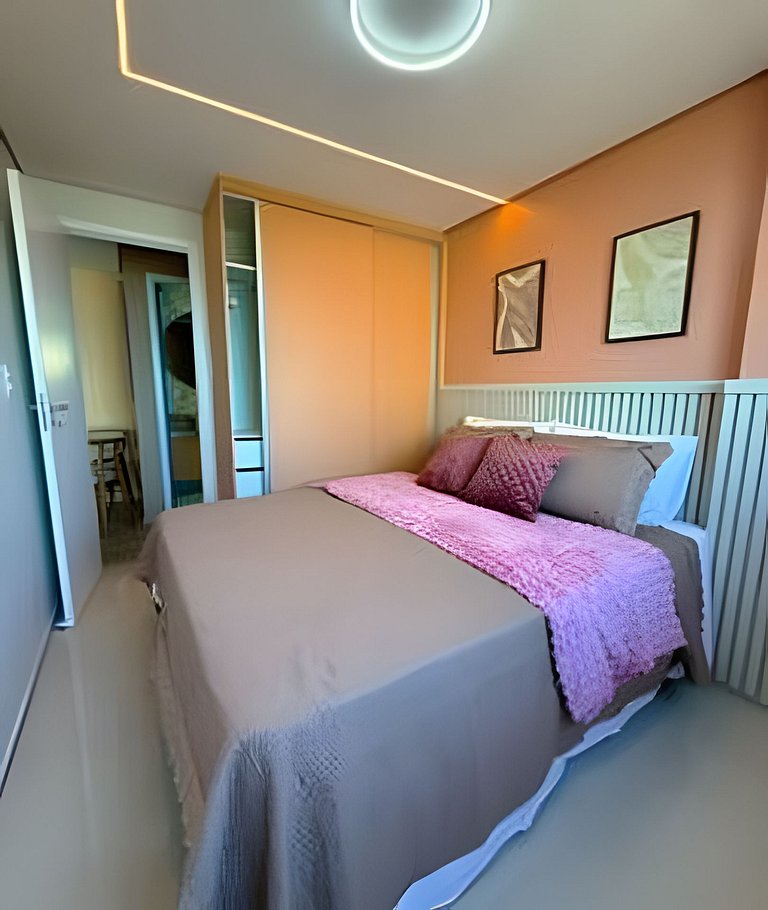 Apartamento Moderno com Vista para o Mar 1101